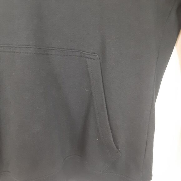 Nike Hoodie Women S Black Sweatshirt Sweater Swoosh Lightweight Thin Turtleneck - Picture 3 of 7